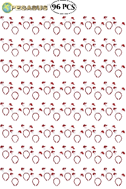 CERCHIETTO FRONTINO DI BABBO NATALE NATALE ECONOMICO (CF 96 PZ)